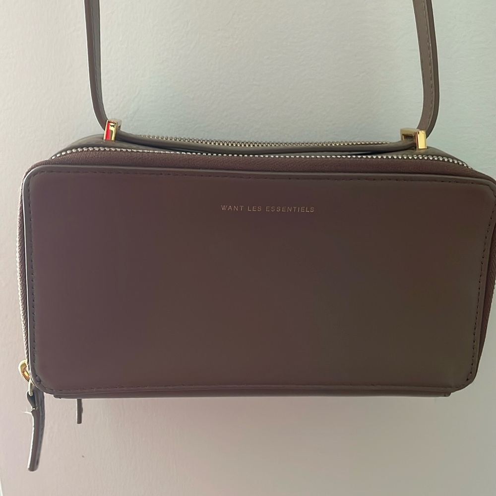 VGUC WANT Les essentiel Petra bag in taupe brown